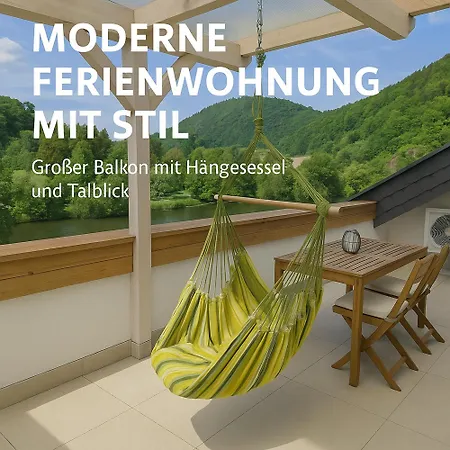 Apartment Traumhafte Mit Balkon & Flussblick In Neckarsteinach, 15km Heidelberg