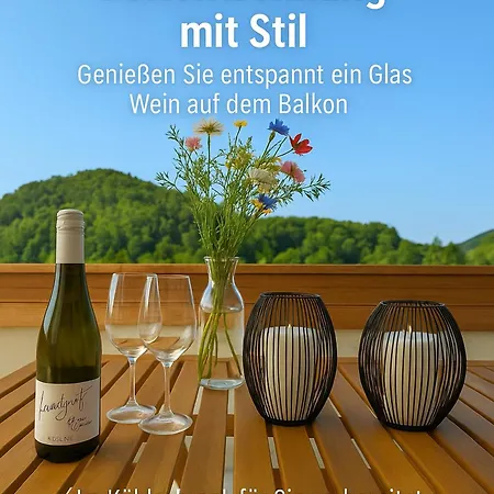 Traumhafte Mit Balkon & Flussblick In Neckarsteinach, 15km Heidelberg