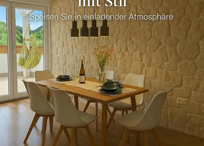 Traumhafte Mit Balkon & Flussblick In Neckarsteinach, 15km Heidelberg نيكارشتايناخ